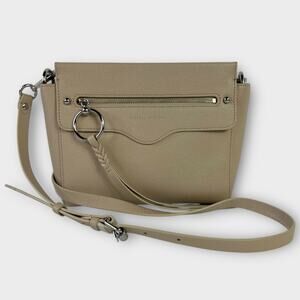 Rebecca Minkoff Gabby Leather Crossbody Bag in Beige LIKE NEW